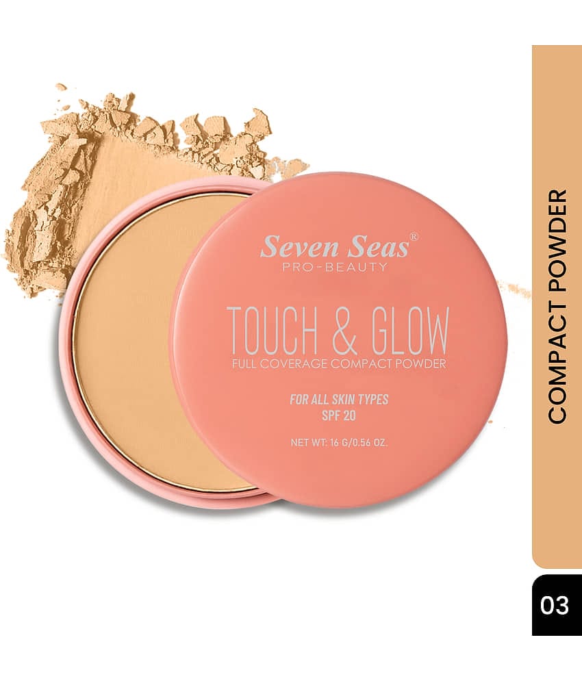 Seven Seas Touch N Glow Compact Pressed Powder Medium 16 g