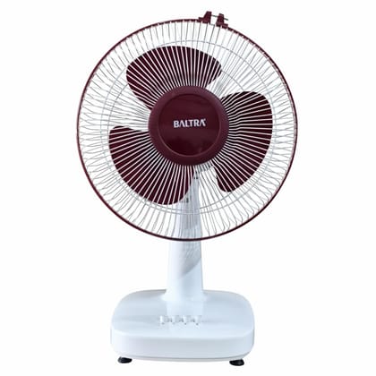 BALTRA Aero Table Fan 300 MM | Wall Mount Fan Table Fans For Home & Office | Aerodynamically Balanced Blades | High Air Delivery | 3-Speed Control | Smooth Oscillation | 2 Yrs Warranty ?White?