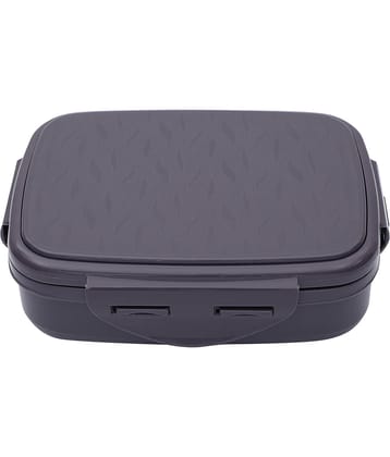 Jaypee - Dark Grey Stainless Steel Insulated Lunch Box ( Pack of 1 )