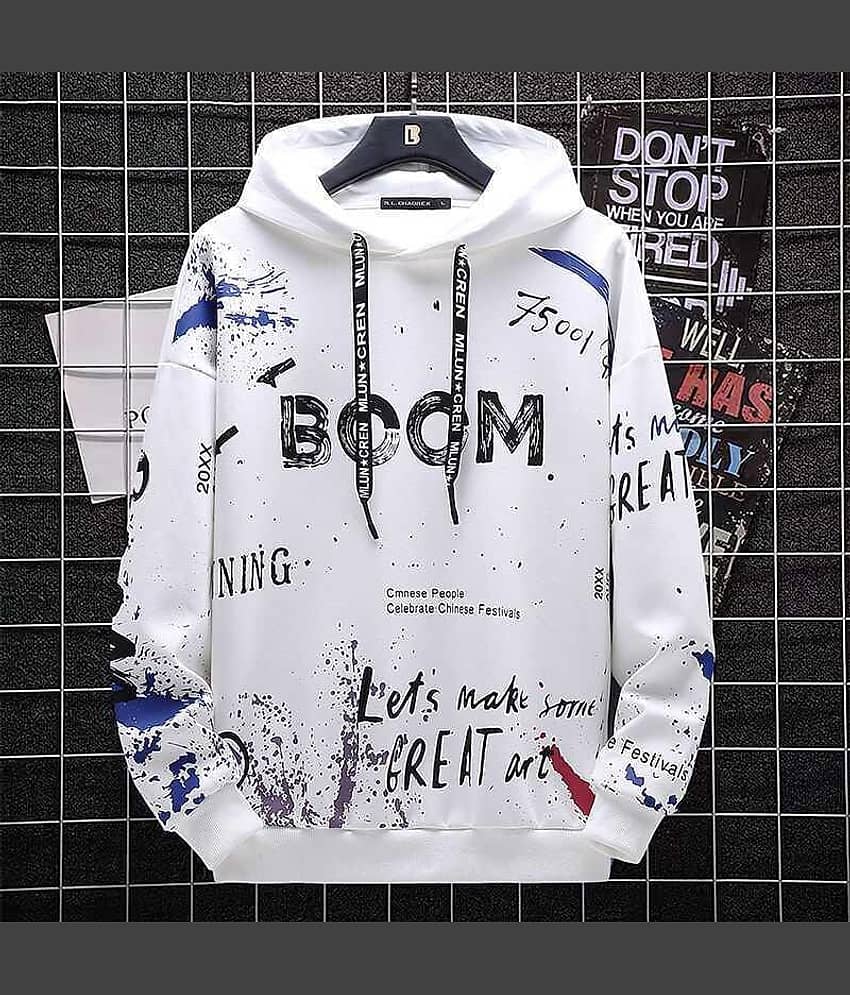 Try This Cotton Blend Hooded Men's Sweatshirt - Black ( Pack of 1 )