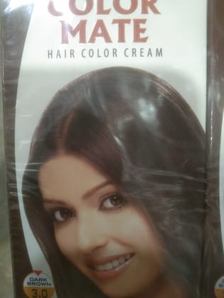 Color mate hair color cream 3.0 dark brown