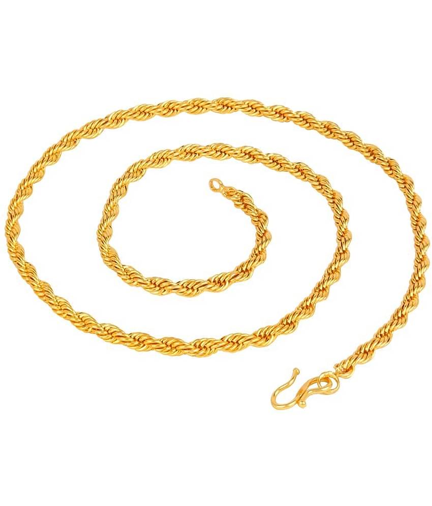 Fashion Frill Gold Plated Chain Necklace For Men Boys  s Jewelry Elegant Design Jwellery Gift