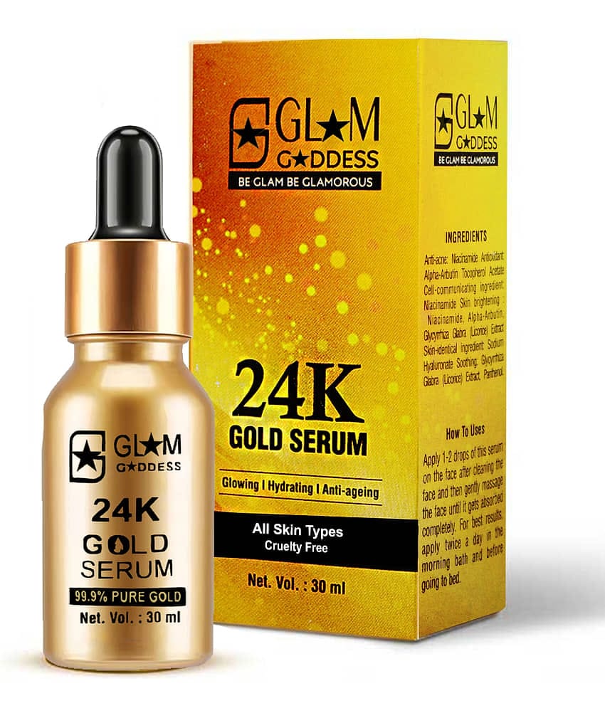 Adbeni 24K Gold Serum For Face | Anti-Aging & Anti-Wrinkle Treatment With Hyaluronic Acid | , 30ml