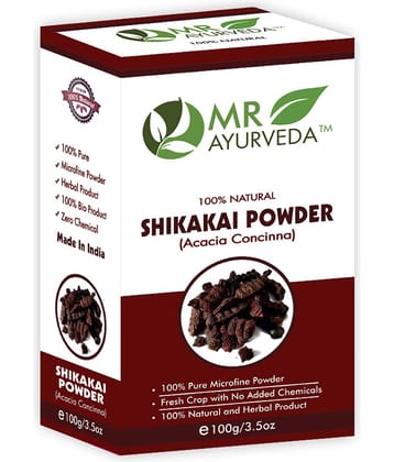 MR Ayurveda 100% Organic Shikakai Powder Hair Scalp Treatment 100 g