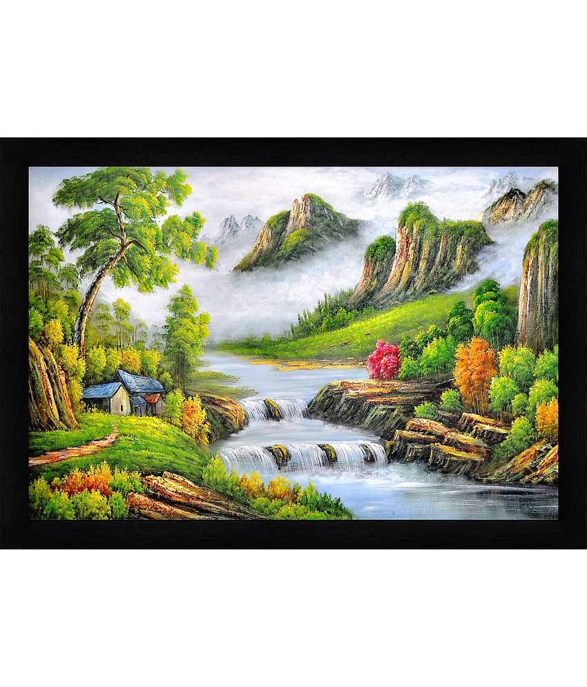 Indianara - Abstract Painting With Frame