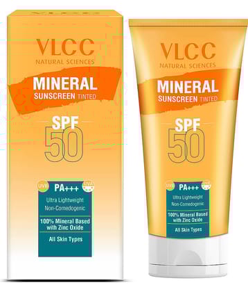 Vlcc Mineral Sunscreen Tinted Spf 50 Pa+++Ultra Lightweight Non,Comedogenic,50G