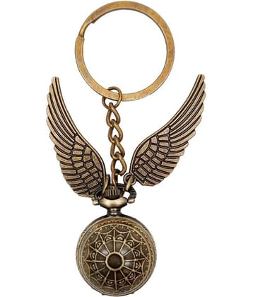 Antique Harry Potter Snitch Ball Pocket Watch Bike Keychain Key Ring Men Women Kid Gift Keychain ( Pack of 1 )