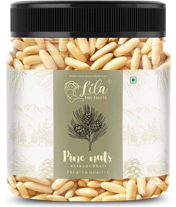 LILA DRY FRUITS Premium Pine Nuts Chilgoza 50 Gms Fresh Crunchy Nut For Cooking