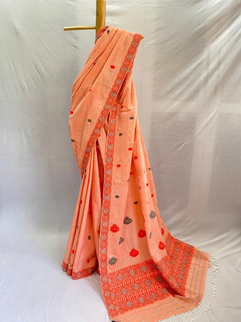 Handwoven Assamese Cotton Saree