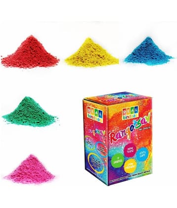 DealBindaas Rangotasav Holi Colour Herbal Gulal 500 Gms 5 Shades| NonToxic | Eco Friendly | 100% Safe 10 Pack of 50 Gms Each