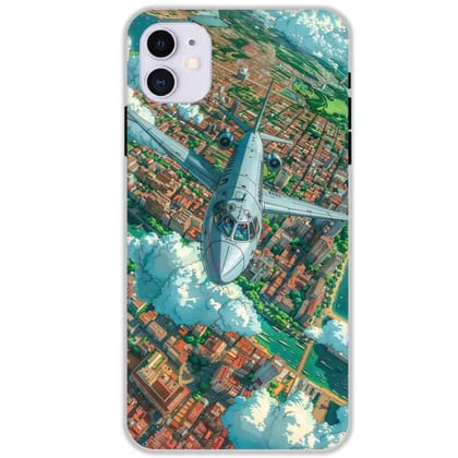 Flying Over City - Hard Cases For Apple iPhone Models-Apple iPhone 11