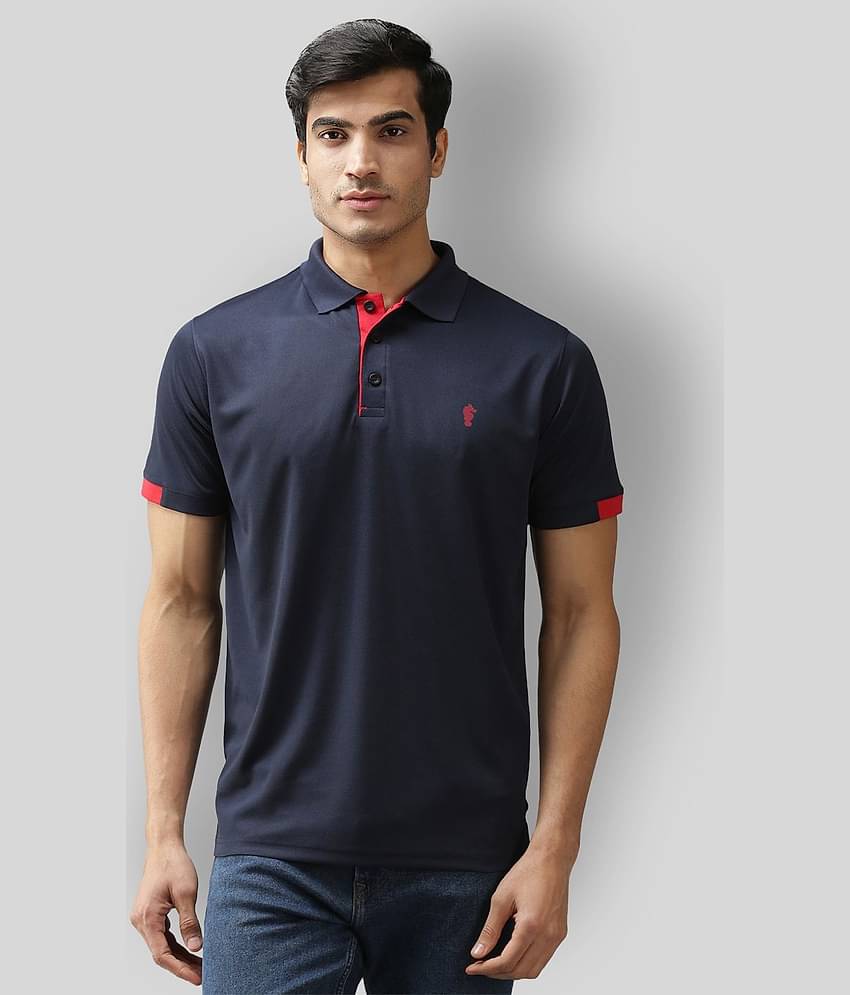 EPPE - Navy Polyester Regular Fit Men's Sports Polo T-Shirt ( Pack of 1 )
