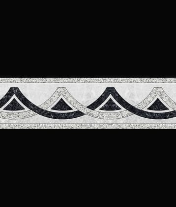 WallDesign Tile Marble Stone Inlay - 8 cm W x 305 cm L Nature Sticker ( 305 x 8 cms )