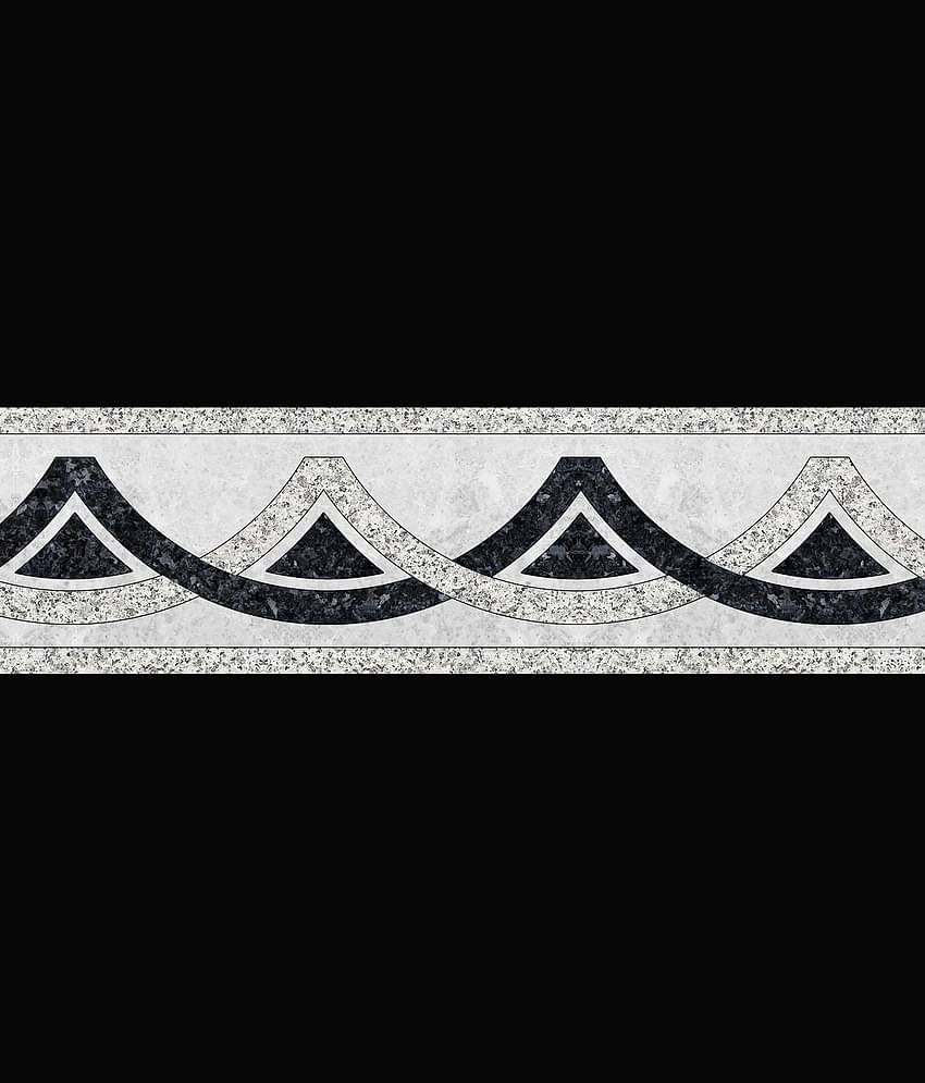 WallDesign Tile Marble Stone Inlay - 8 cm W x 305 cm L Nature Sticker ( 305 x 8 cms )