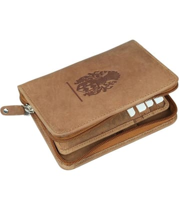 Style 98 Zip Tan Travel Card Holder