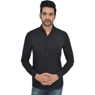 Baleshwar Men Black Solid Casual Shirt (Pack of 2)