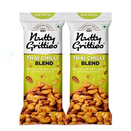 Nutty Gritties Thai Chilli Blend Trail Mix, 40 gm - Pack of 2