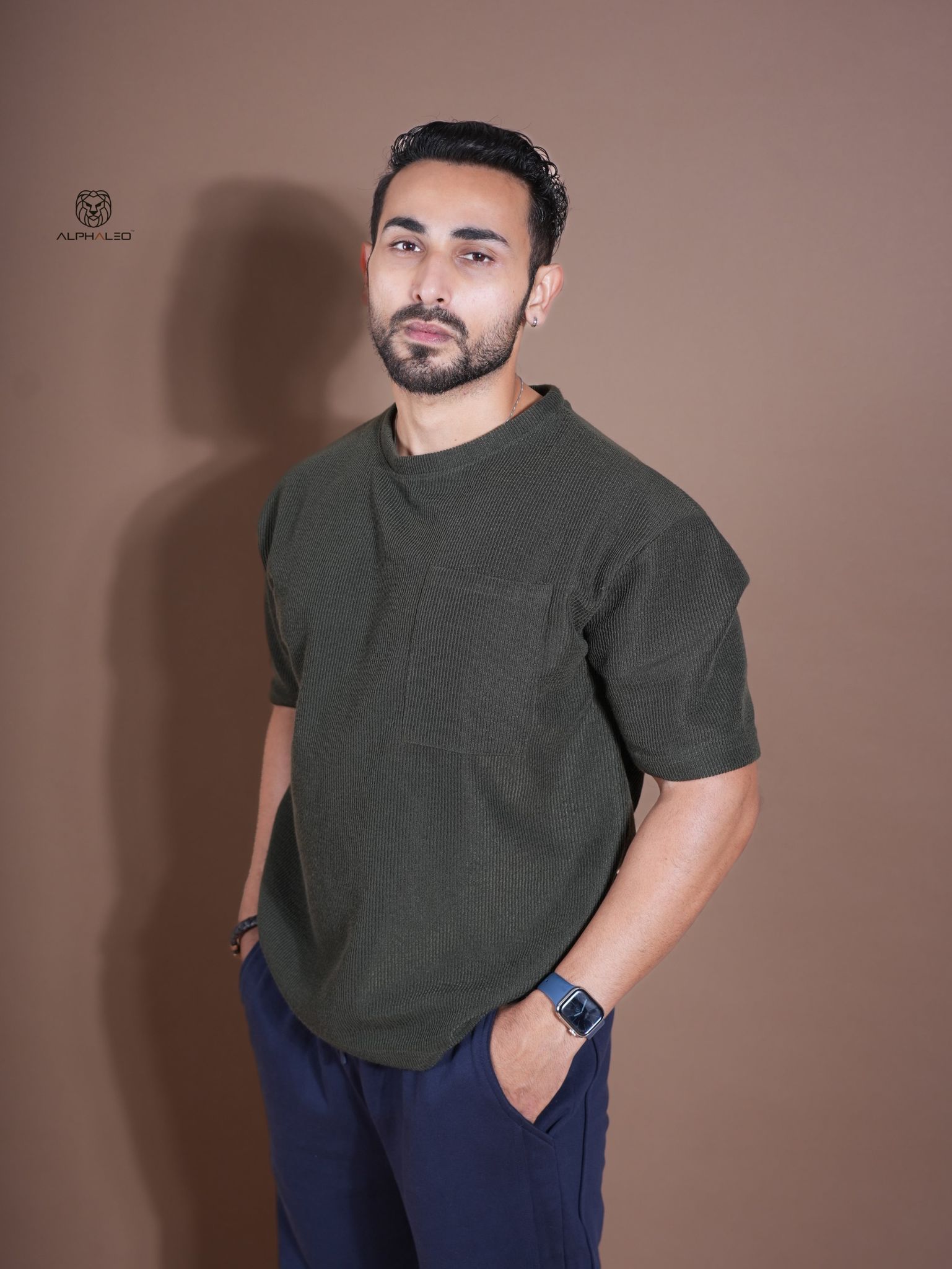 Eternals oversized Textured Stretchable Tshirt Dark Green-Extra-Small / Dark Green / Eternals oversized Textured Stretchable Tshirt