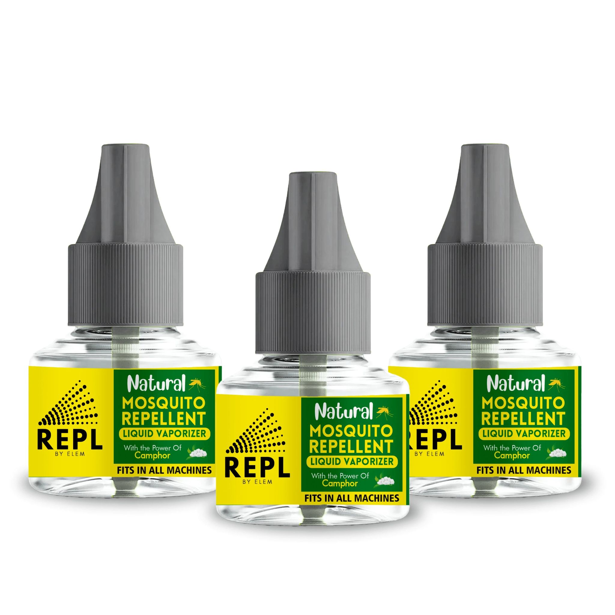 REPL™ Natural Mosquito Repellent Vaporizer with the power of Camphor (Pack of 3/4/5/6)-pack of 3