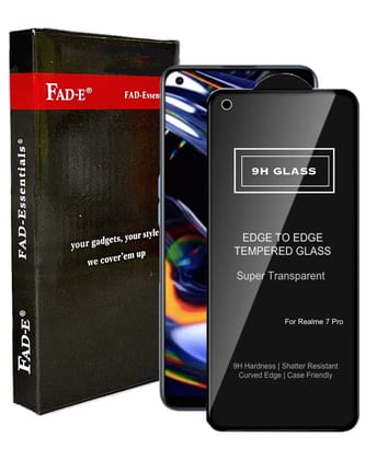 FAD-E Edge to Edge Tempered Glass for Realme 7 Pro (Transparent)