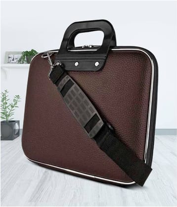 Universal Traveller Brown P.U. Office Bag