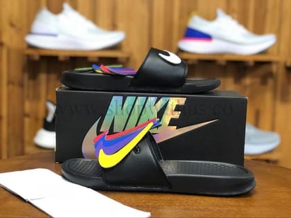 NikeBenassi JD LTD Slides - Swoosh Pack - Black-Euro 41