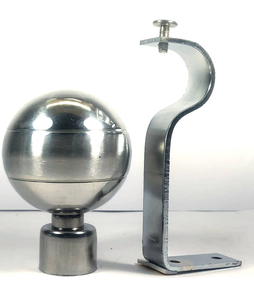 RR Collection Set of 12 Stainless Steel Single Rod Bracket