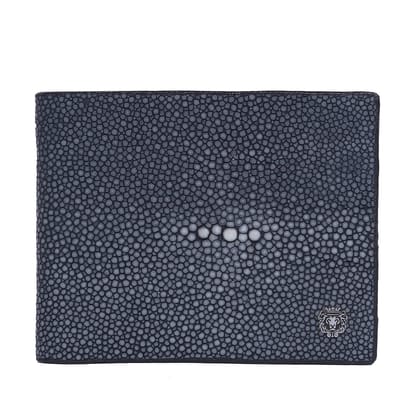 Genuine Stingray Leather Wallet With Crown/White Eye (Diamond Shaped Calcium Deposit In The Middle)By Brune & Bareskin-FS