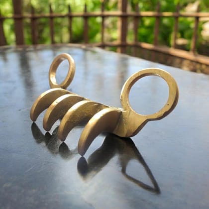 Brass Bagh Nakh Vagh Nakh Maratha India Hand Forged Handmade (3799)