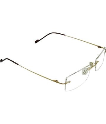 Admire Gold Rimless Rectangular Computer Glasses ( Pack of 1 )
