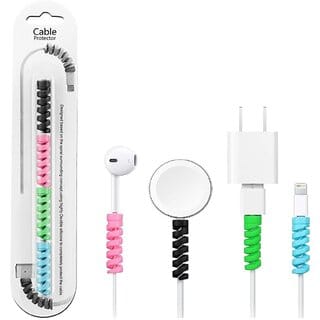 12 Pcs, Flexible Cable Protector, All Wired Accessories, for iPhone  Android Charging Cables, Set of 3 (Multi-Color)