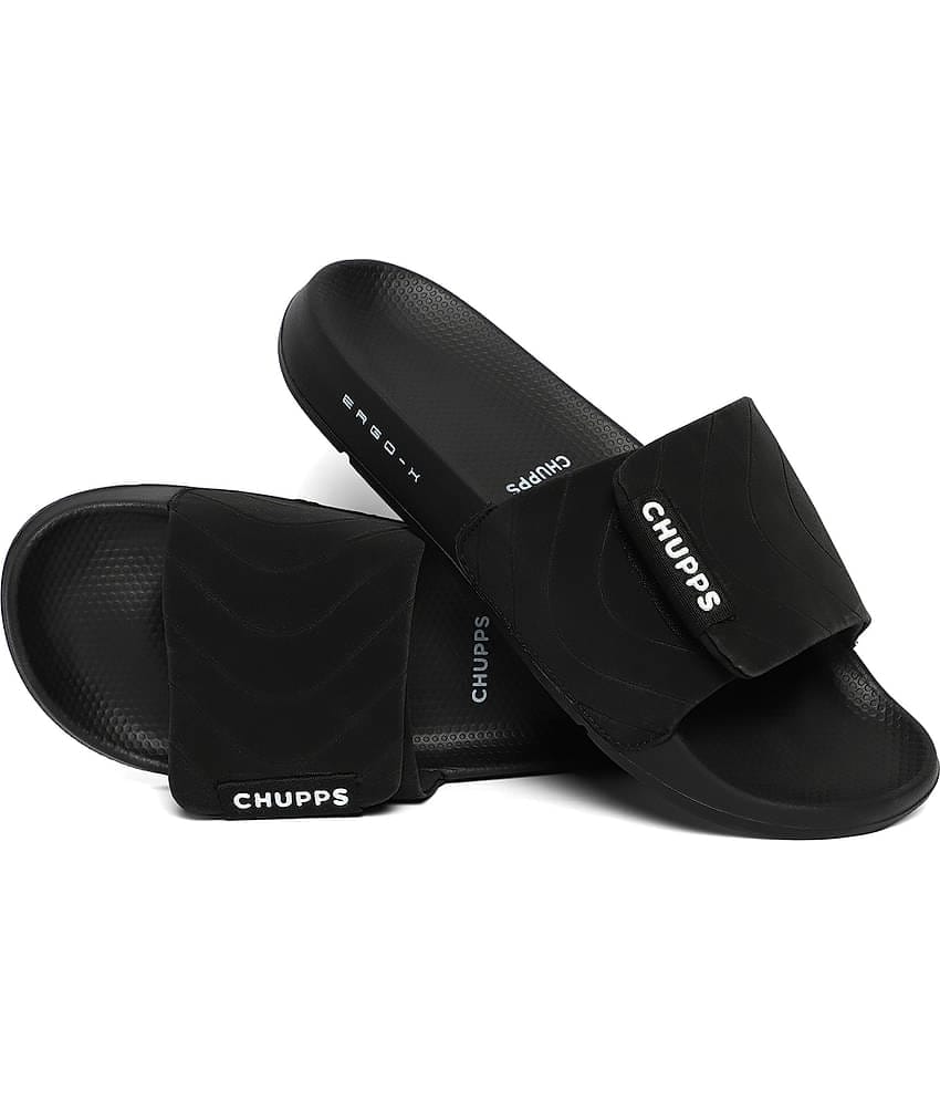 CHUPPS Black Men's Slide Flip Flop