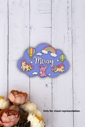 Dbeautify's DIY Rainbow Cloud MDF Name Plate Dbeautify's DIY Rainbow Cloud MDF Name Plate