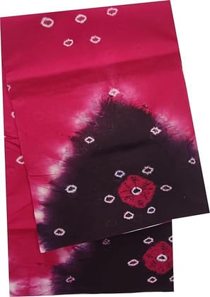 Madurai Sungudi Cotton- Tower Bandhini Design (Tie & Dye) Border Less Saree Madurai Sungudi Cotton- Tower Bandhini Design (Tie & Dye) Border Less Saree