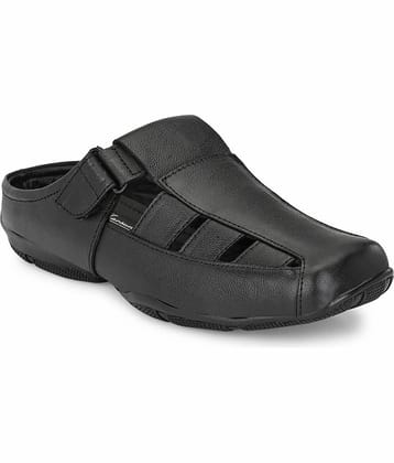 John Karsun - Black Men's Leather Slipper
