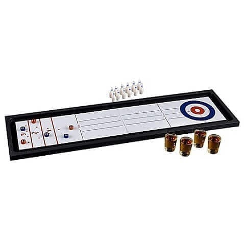 Wanna Party 2-in-1 - Bowling/Shuffleboard Drinking Game Set