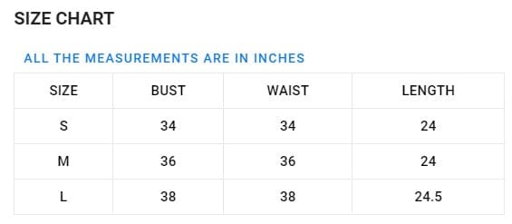 Size Guide