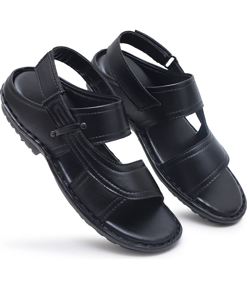 SHUAN - Black Men's Sandals