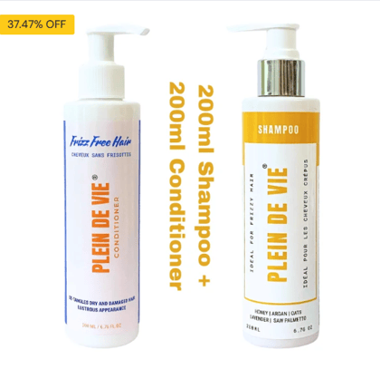 Frizzy Control Shampoo And Conditioner | Hydration & Softness| Strengthens and Protects | 200ml Pack of 2 |For Men And Women