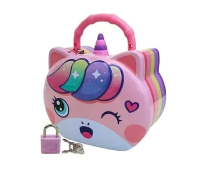 Unicorn Piggy bank with lock