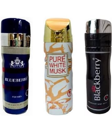 St Louis BLUEBERRY , BLACK BERRY , PURE WHITE MUSK Body Spray - For Men & Women