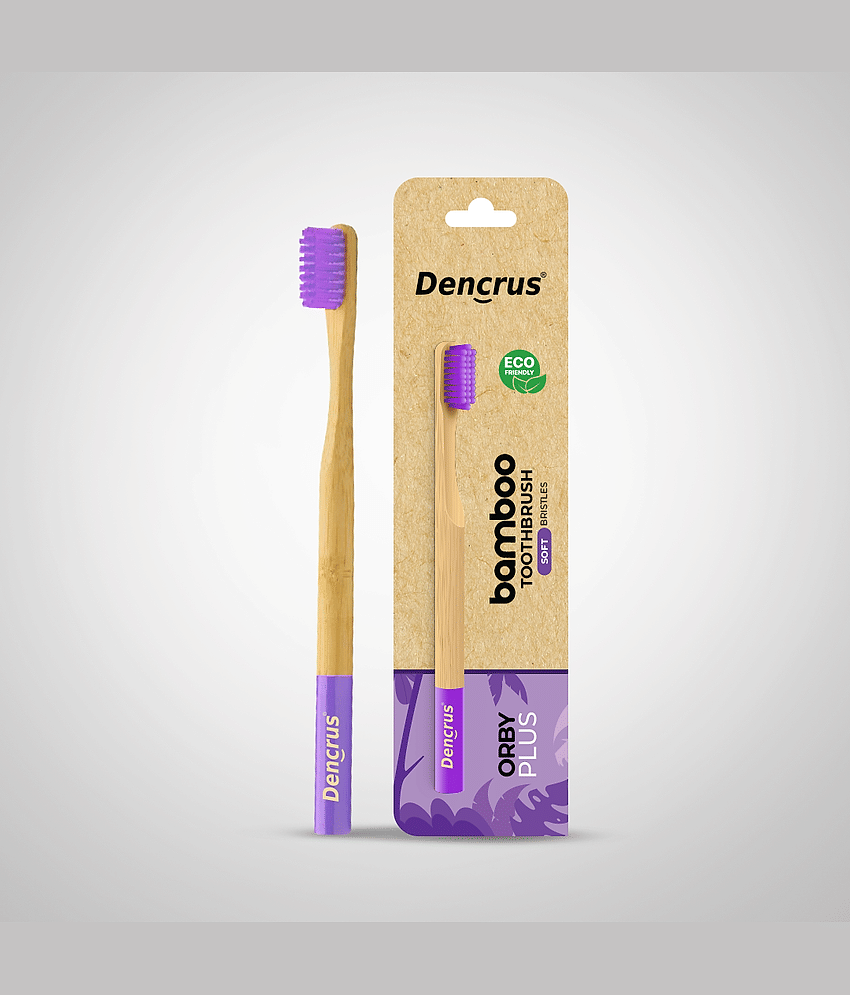 Dencrus ORBY PLUS Bamboo Toothbrush|Natural Toothbrush