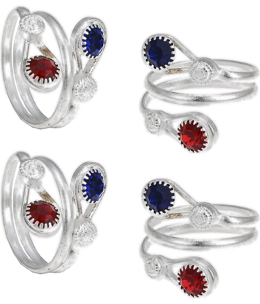 AanyaCentric - Gold Toe Rings ( Pack of 4 )