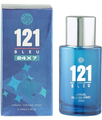 JD INTERNATIONAL 121 BLUE Apparel Perfume For Men & Women Perfume 100 ml (Pack of 1)