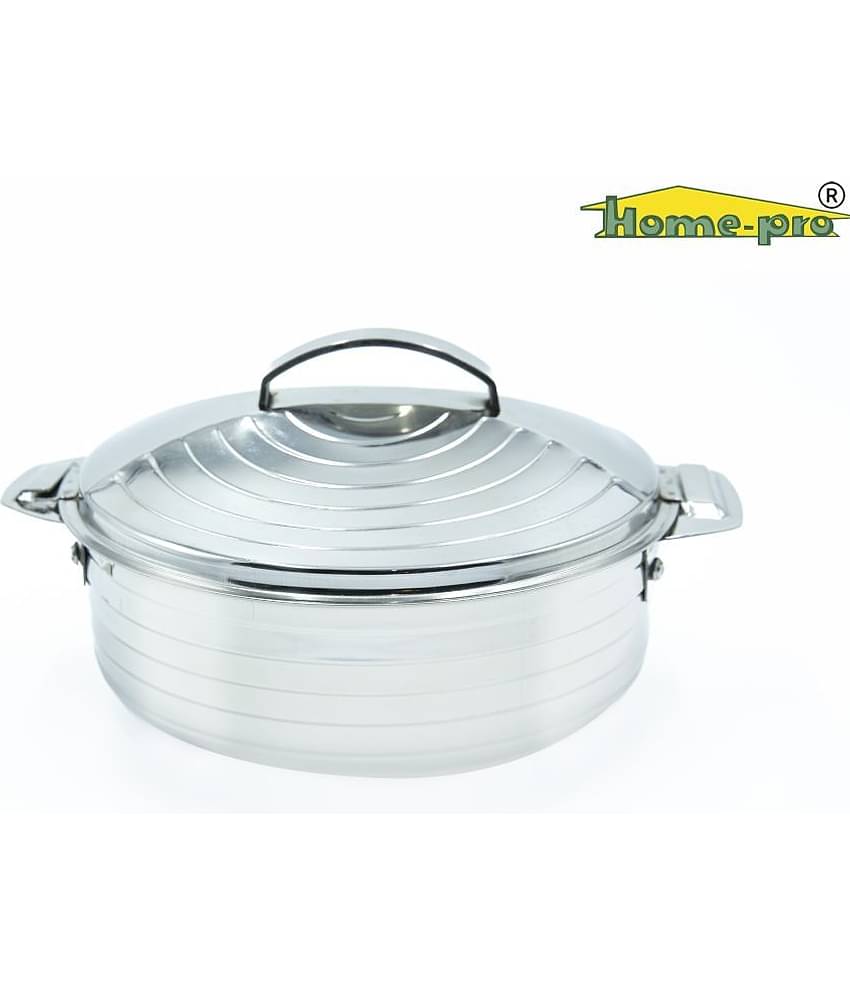 HomePro - High grade Stainless Steel Designer Jupiter Casserole & Serving bowl 1500ml | Hotpot | Double wall insulated | hot and cold | Keeps food fresh | Food safe