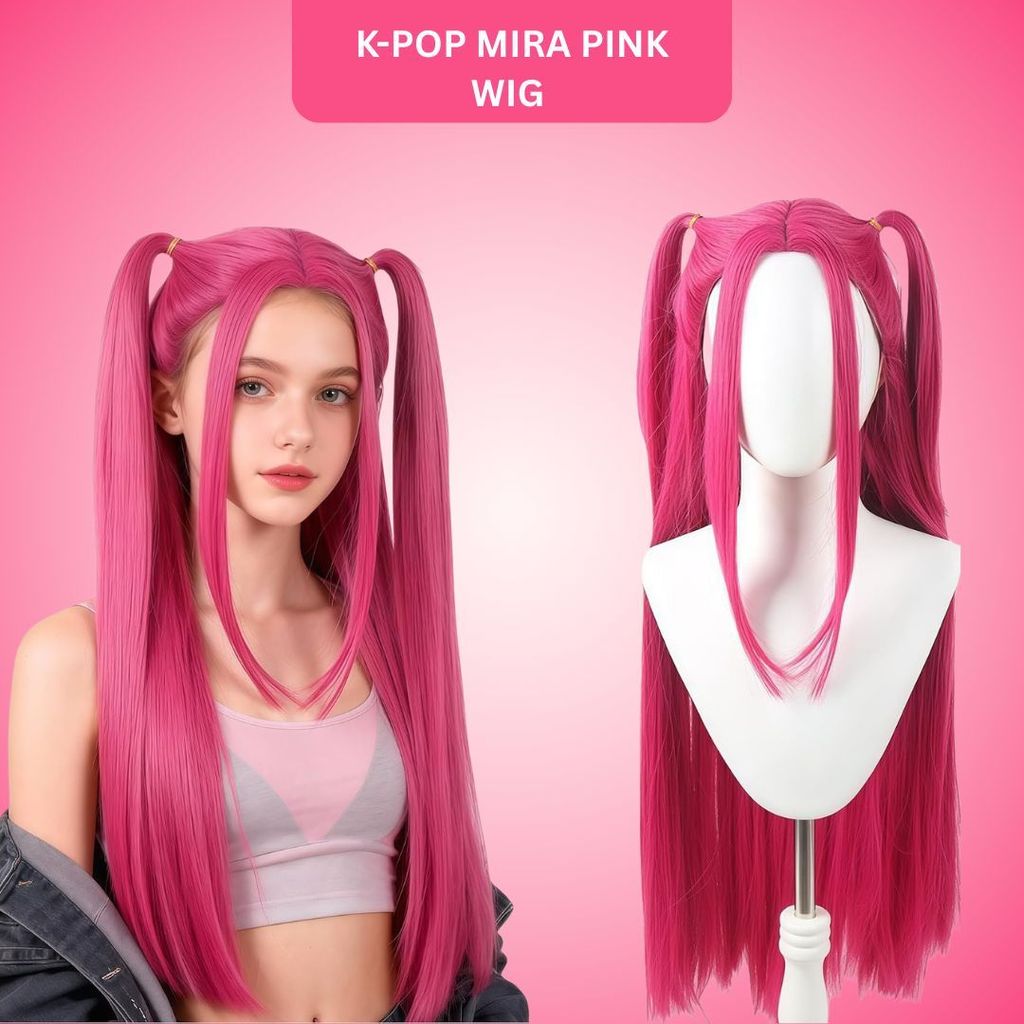 K-POP Mira Pink Wig - Party and Festive Needs | Buy online on ZillyBuy