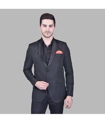 PRINTCULTR Cotton Blend Men's Blazer - Black ( Pack of 1 )