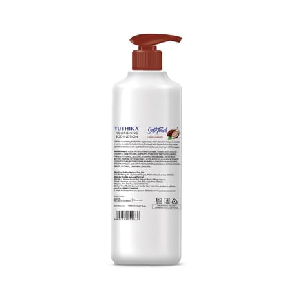Yuthika Cocoa Nourish Body Lotion 1000ml, Soft Touch Cocoa Body Lotion for Long Lasting Moisture & Soothing Skin