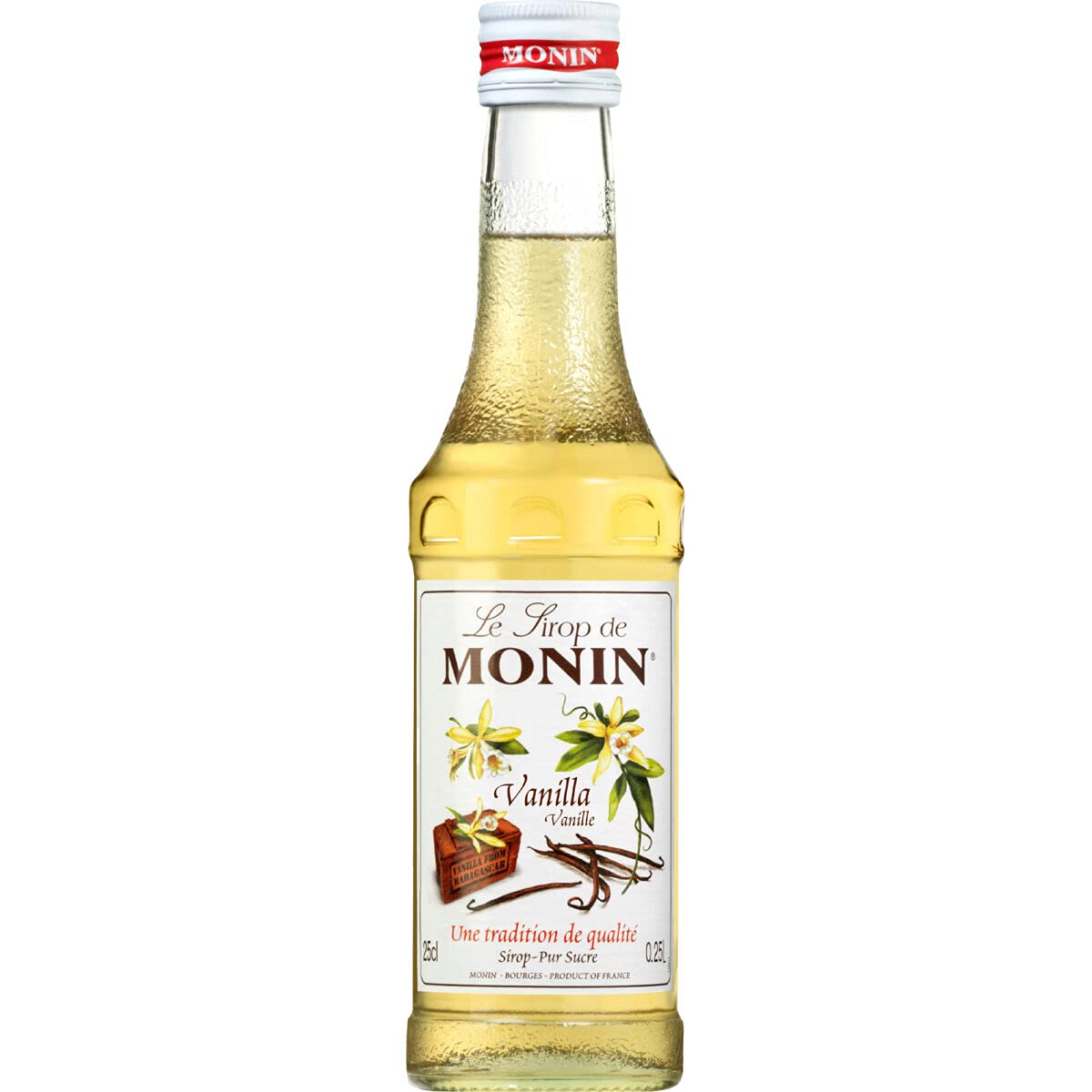 Monin Syrup Vanille Flavored, 250 ml Bottle