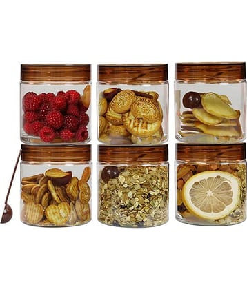 PearlPet Tiffany_750ml PET Brown Multi-Purpose Container ( Set of 6 )